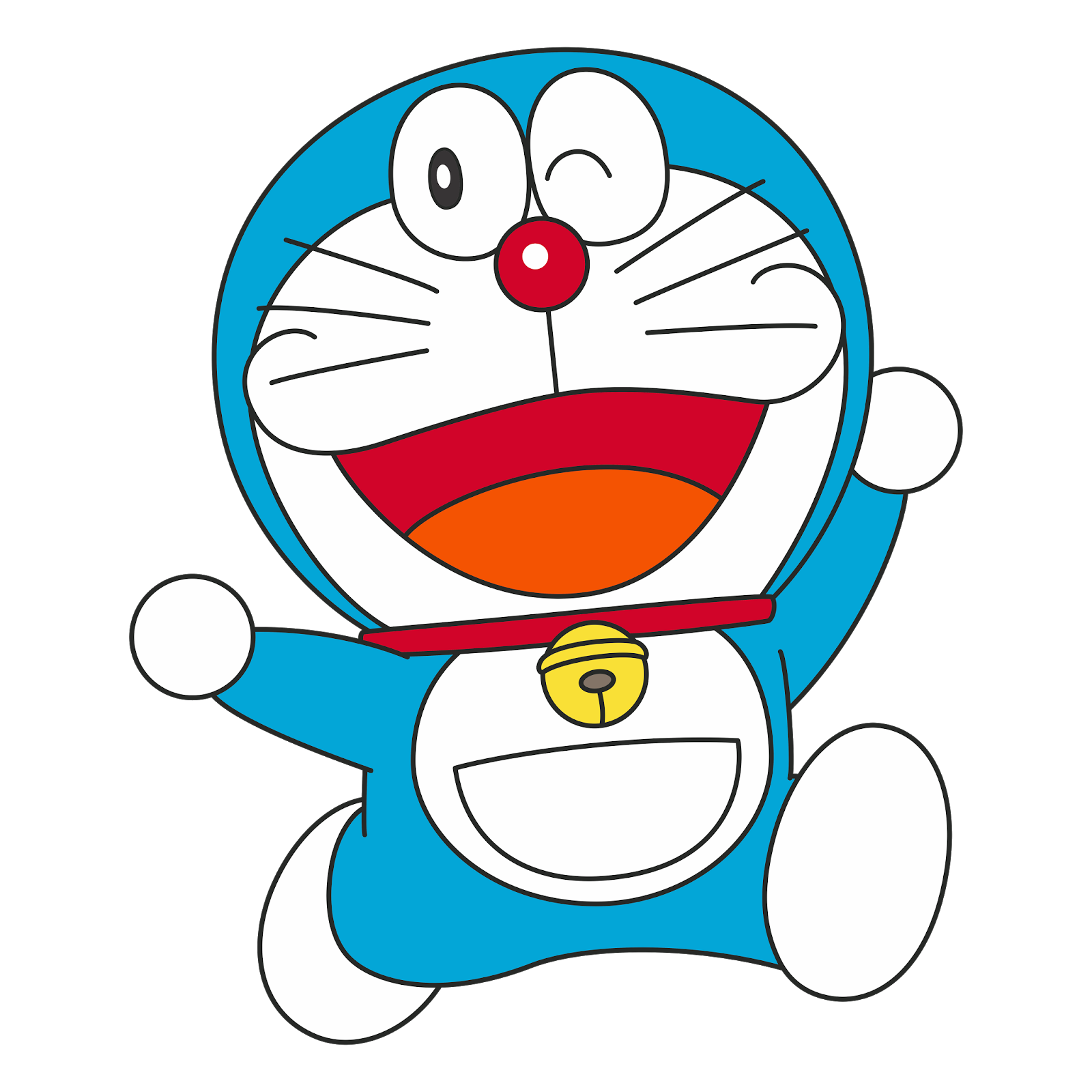 Doraemon waving — click me!